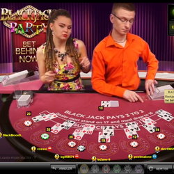 Blackjack en ligne avec croupiers en direct