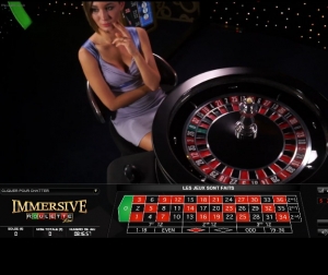 Croupiere sur une Roulette Immersive