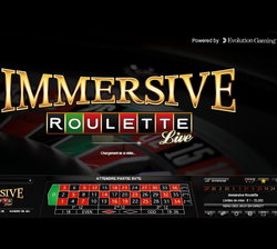 Roulette Immersive en ligne de Evolution Gaming