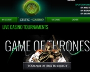 Tournoi roulette en ligne Celtic Casino Game of Thrones