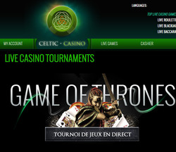 Tournoi roulette en ligne Celtic Casino Game of Thrones