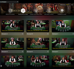 live blackjack sur Dublinbet Casino