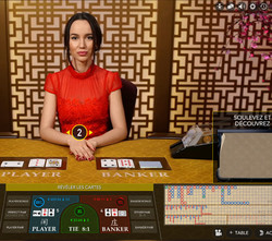 Baccarat Control Squeeze un des Jeux Evolution Gaming sur Dublinbet