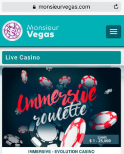 Monsieur Vegas Mobile