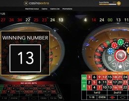 Roulette Double Wheel, une des 4 roulettes online Authentic Gaming du Casino Saint-Vincent