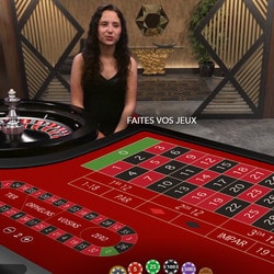 Roulette La Partage avec croupiers en ligne francais