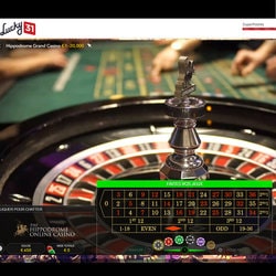 Roulette authentique filmée en direct de l'Hippodrome Casino de Londres