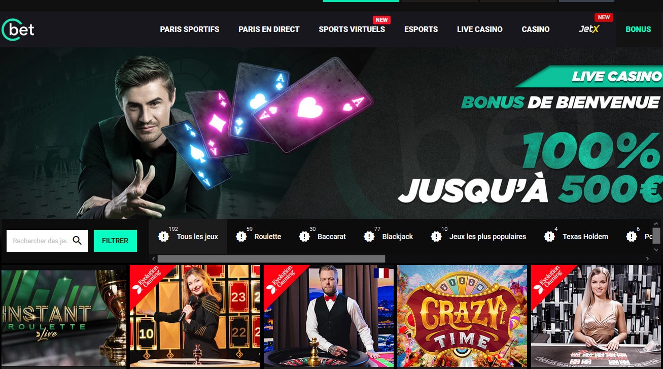 Revue et Avis Casino en Live Cbet