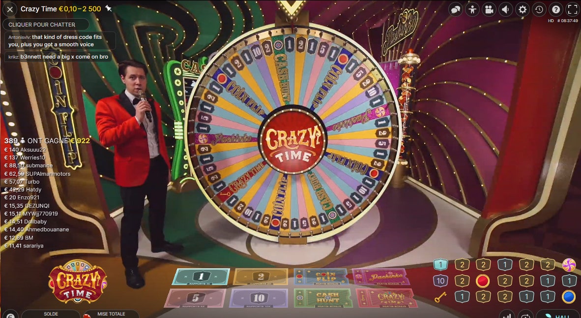 Crazy Time 🎖️ Juego de casino en vivo de Evolution Gaming