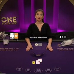La nouvelle table de black jack en live ONE Blackjack dispo sur CasinoBit