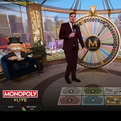 Le jeu de Monopoly en live n'est pas accessible en mode gratuit sur Lucky31