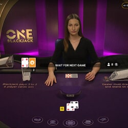 le jeu de black jack en ligne ONE Blackjack dispo sur Magical Spin