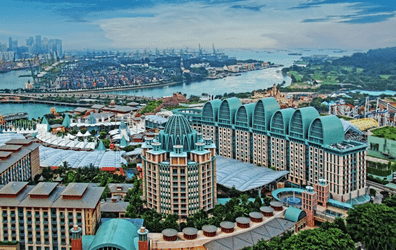 Vue du Resorts World Sentosa de Singapour