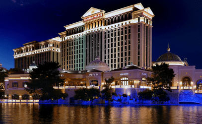 Vue du Caesars Palace a Las Vegas