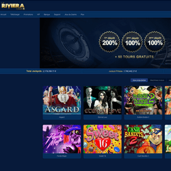 La Riviera Casino p[ropose une gamme de jeux en ligne de bonne facture