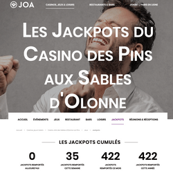 Plusieurs joueurs décrochent des jackpots au Casino des Pins des Sables-d'Olonne