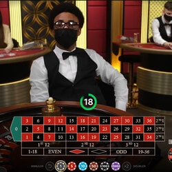 Misez Rouge ou Noir sur la roulette en ligne Live Roulette d'Evolution