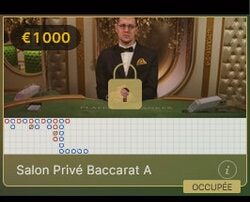Plus de tables de Salon prive de Blackjack et Baccarat pour joueurs VIP