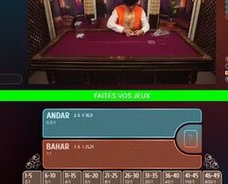 Nouveau jeu en live Andar Bahar du logiciel OneTouch sur MrXbet