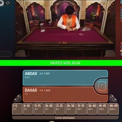 Nouveau jeu en live Andar Bahar du logiciel OneTouch sur MrXbet