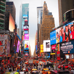 Vue de Time Square en plein coeur de New-York