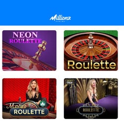 Roulettes en ligne sur Millionz