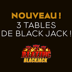 Tables de blackjack au Club Barriere