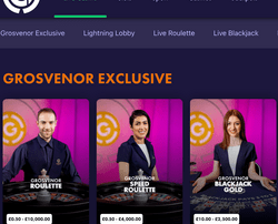 Grosvenor Casinos se lance dans les jeux avec croupiers en live