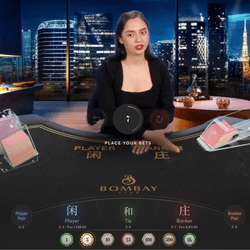 Croupière en live sur Tokyo Baccarat de Bombay Live