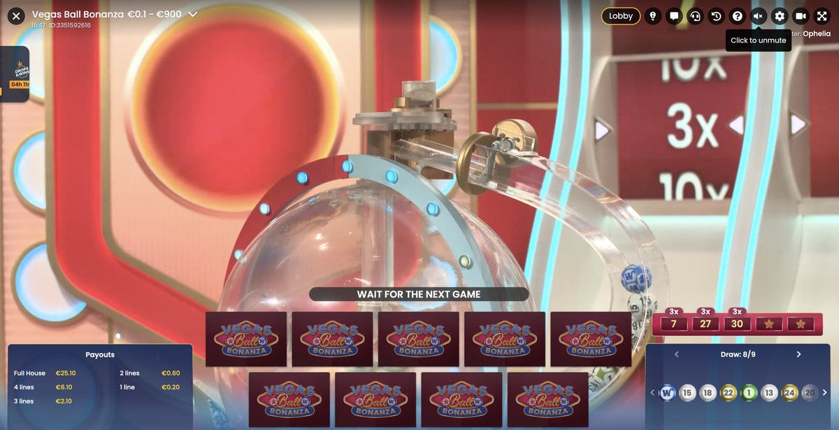 Loto en ligne Vegas Ball Bonanza