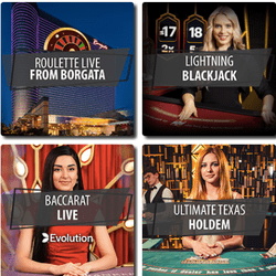 Live roulette Evolution en direct du Borgata Casino