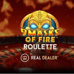 9 Masks of Fire Roulette de Real Dealer Studios