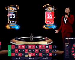 Roulettes avec multiplicateurs par Pragmatic Play Live Casino