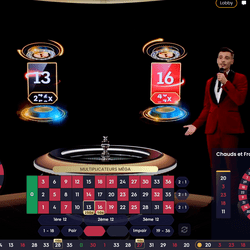 Roulettes avec multiplicateurs par Pragmatic Play Live Casino