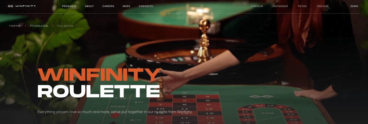 logiciel Winfinity Winfinity, jeux avec croupiers en direct