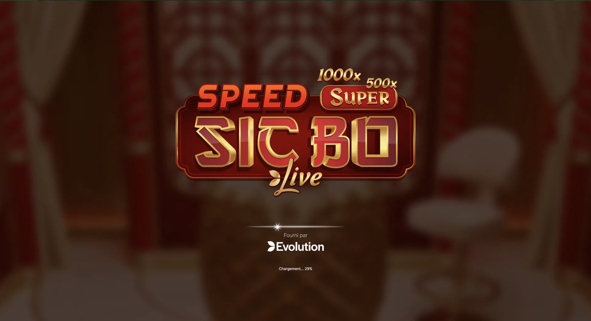 Jeu en direct Speed Super Sic Bo