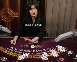 Tournoi de live blackjack sur Lucky8