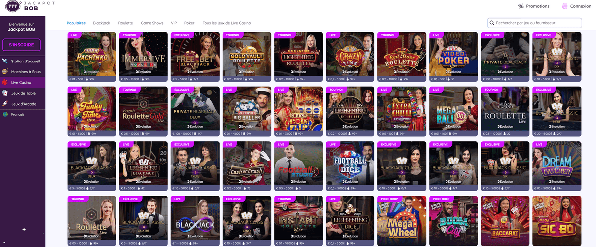 Casino en ligne Jackpot Bob Casino en ligne Jackpot Bob