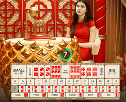 Sic Bo avec croupier en direct