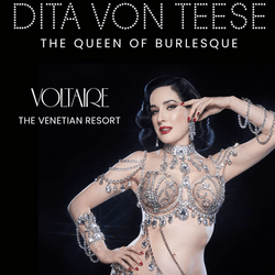 Affiche de Dita Von Teese au Voltaire du Venetian Las Vegas Affiche de Dita Von Teese au Voltaire du Venetian Las Vegas