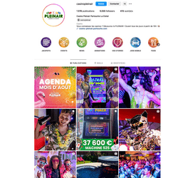 Page Insta du Casino Pleinair de La Ciotat