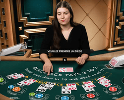 Black Jack en ligne de Pragmatic Play Live