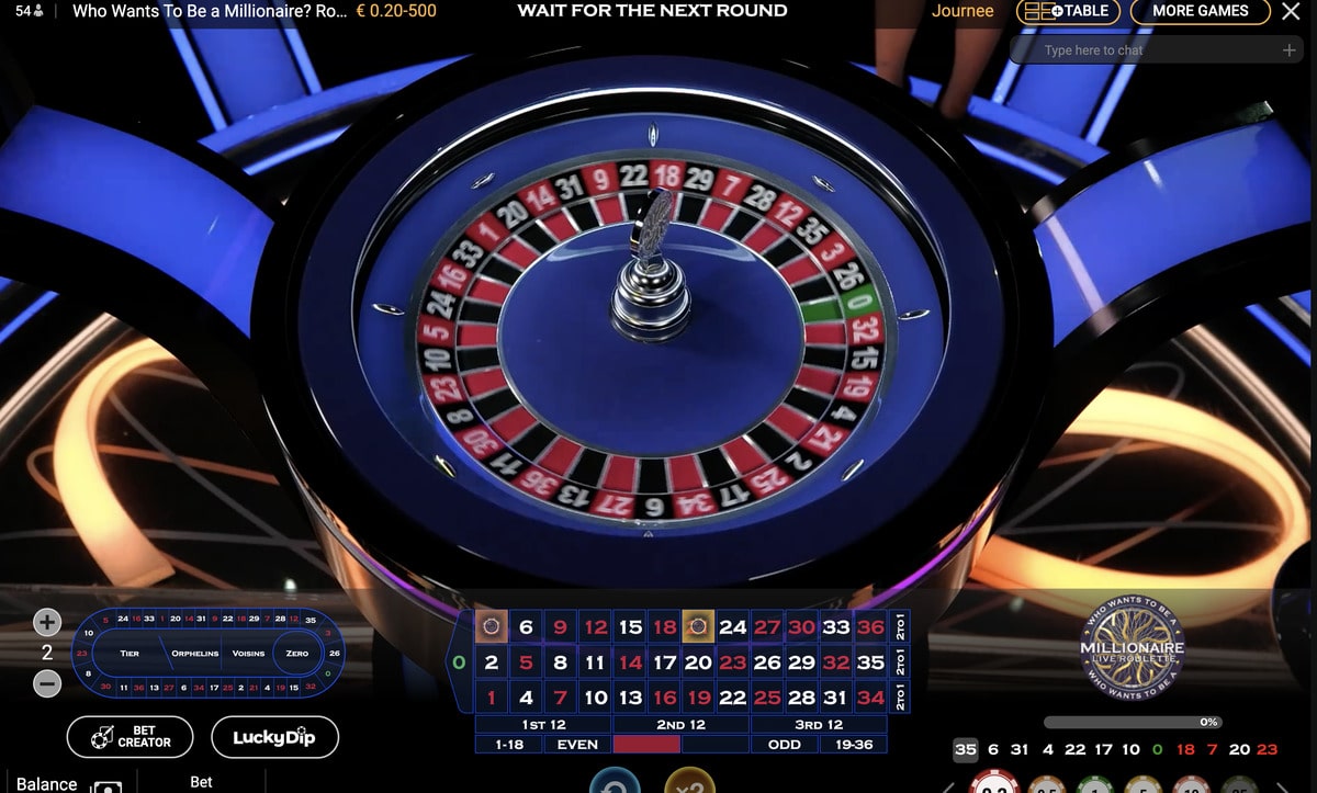 Roue de Roulette Who Wants To Be a Millionnaire