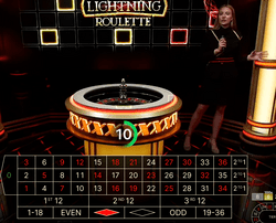 Roulette XXXtreme Lightning avec gros gains