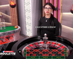 Croupier en live sur Français Belle Roulette