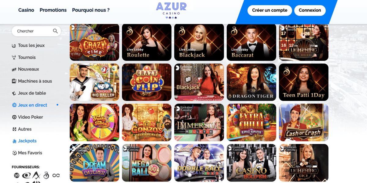 Live Casino Azur Live Casino Azur