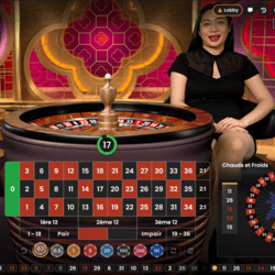 Croupiere en direct sur Thai Roulette