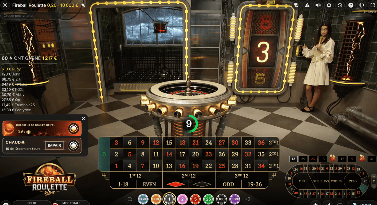 Studio De Fireball Roulette