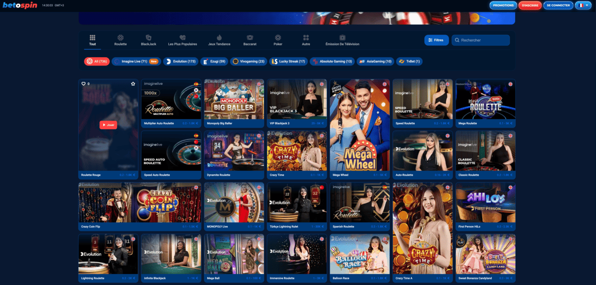 Casino Live BetOspin