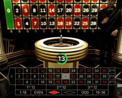 Roulette Lightning du logiciel Evolution